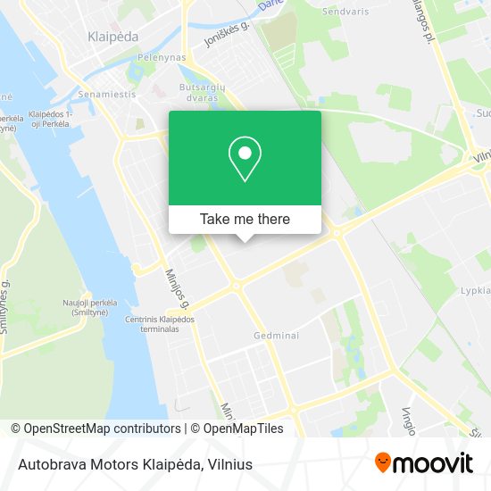 Карта Autobrava Motors Klaipėda