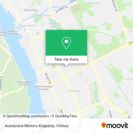 Карта Autobrava Motors Klaipėda