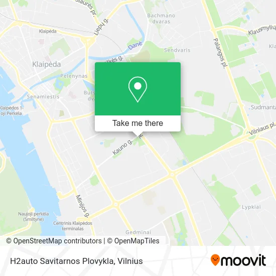 Карта H2auto Savitarnos Plovykla