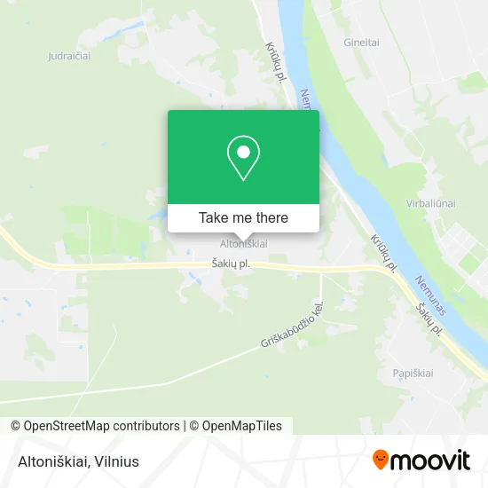 Карта Altoniškiai