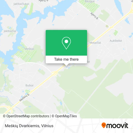 Карта Meškių Dvarkiemis