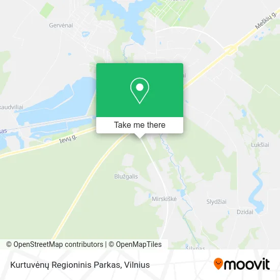 Карта Kurtuvėnų Regioninis Parkas