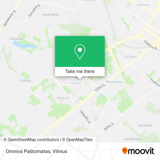 Карта Omniva Paštomatas