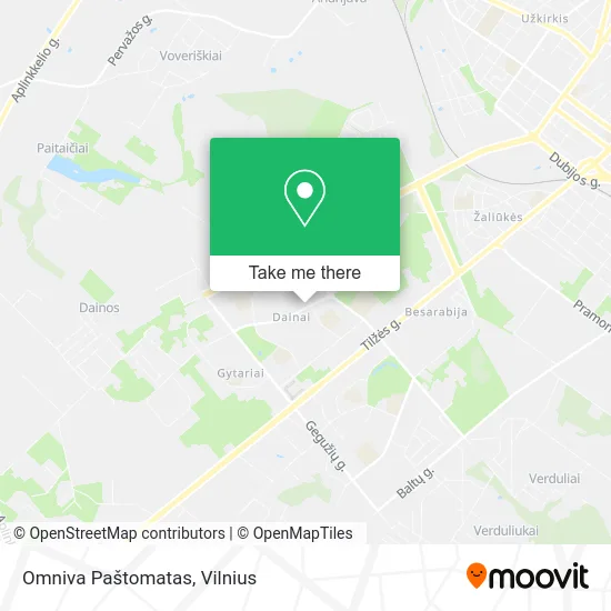 Карта Omniva Paštomatas