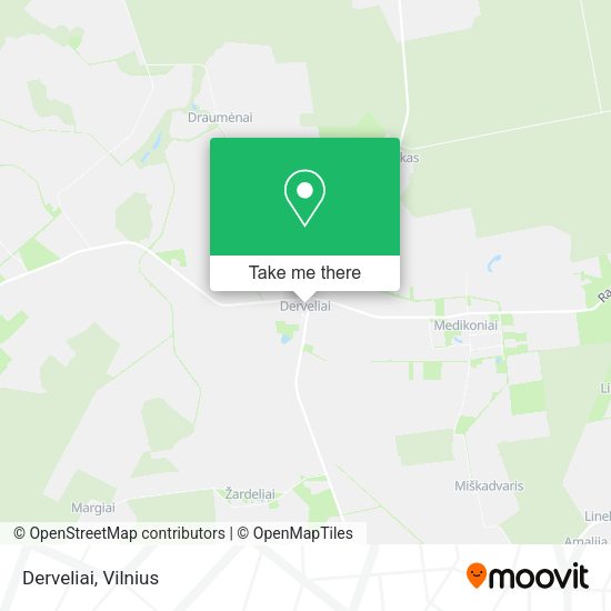 Карта Derveliai