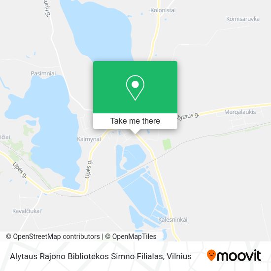 Карта Alytaus Rajono Bibliotekos Simno Filialas