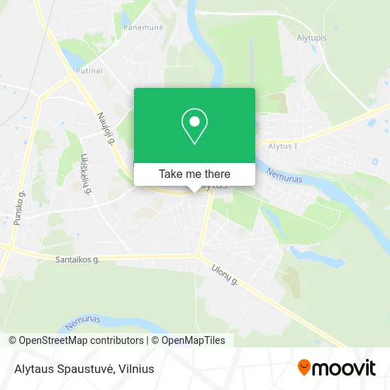 Карта Alytaus Spaustuvė