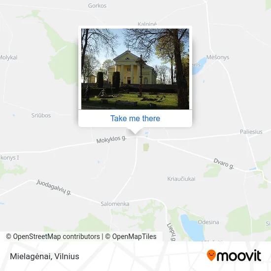 Карта Mielagėnai