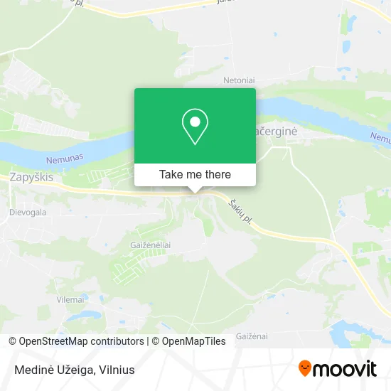 Карта Medinė Užeiga