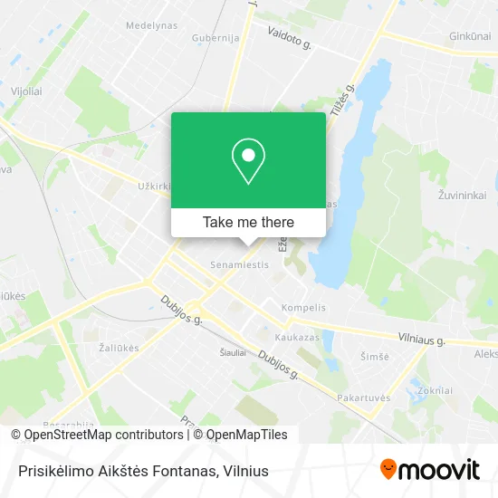 Карта Prisikėlimo Aikštės Fontanas
