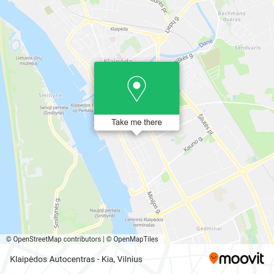 Карта Klaipėdos Autocentras - Kia