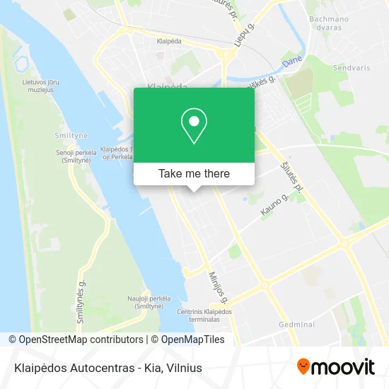 Карта Klaipėdos Autocentras - Kia