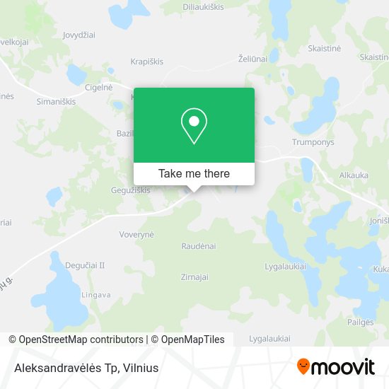 Карта Aleksandravėlės Tp