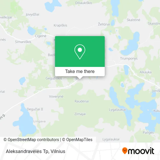 Карта Aleksandravėlės Tp