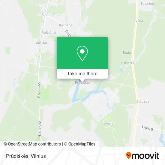 Карта Prūdiškės