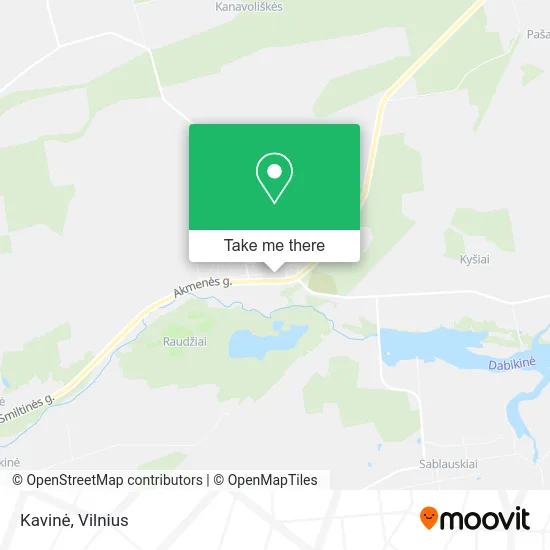 Карта Kavinė