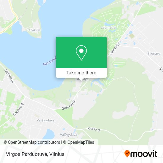 Карта Virgos Parduotuvė