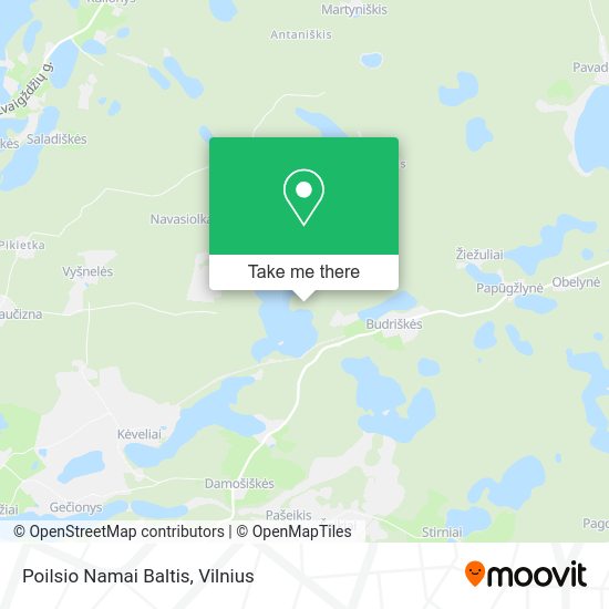Карта Poilsio Namai Baltis