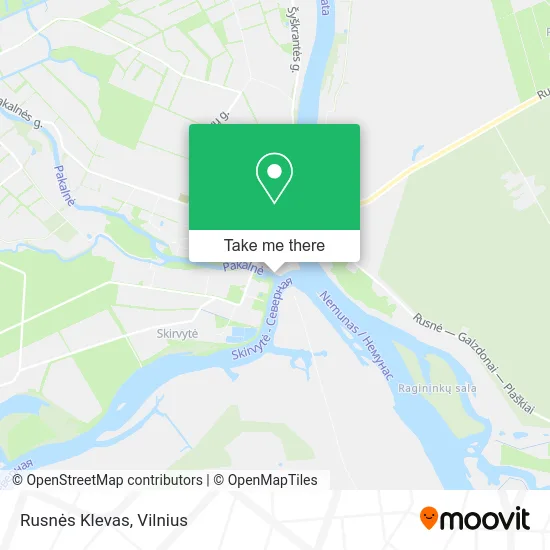 Карта Rusnės Klevas