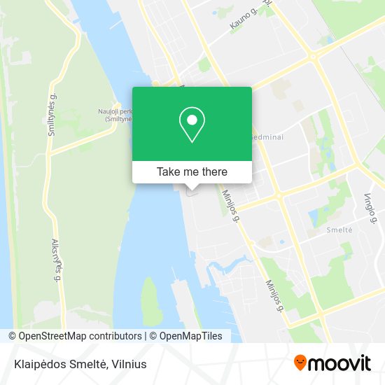 Карта Klaipėdos Smeltė