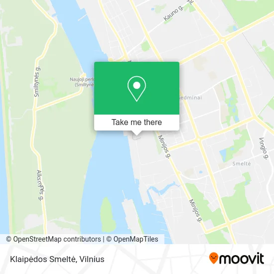 Карта Klaipėdos Smeltė