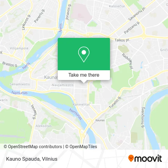 Kauno Spauda map