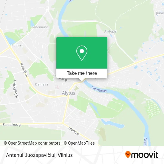 Карта Antanui Juozapavičiui