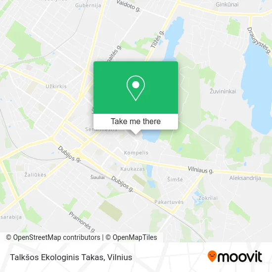 Карта Talkšos Ekologinis Takas