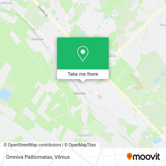 Карта Omniva Paštomatas