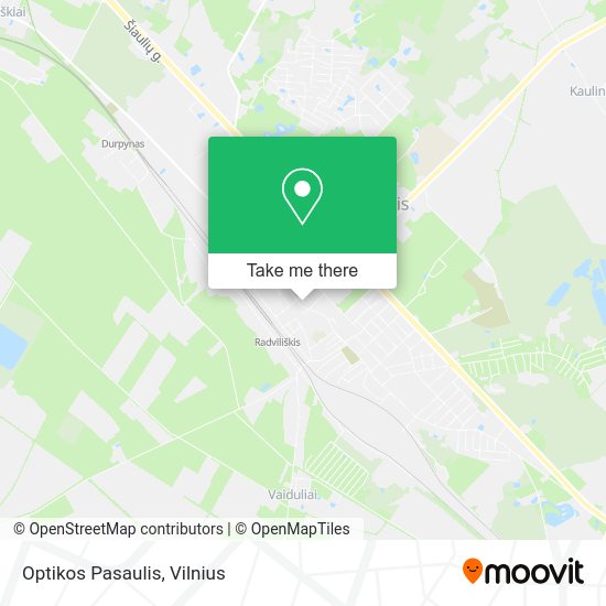 Карта Optikos Pasaulis