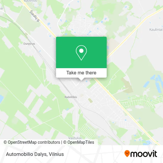 Карта Automobilio Dalys