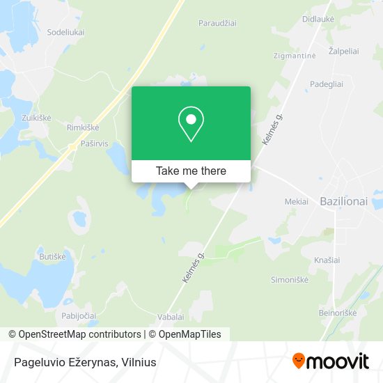 Карта Pageluvio Ežerynas