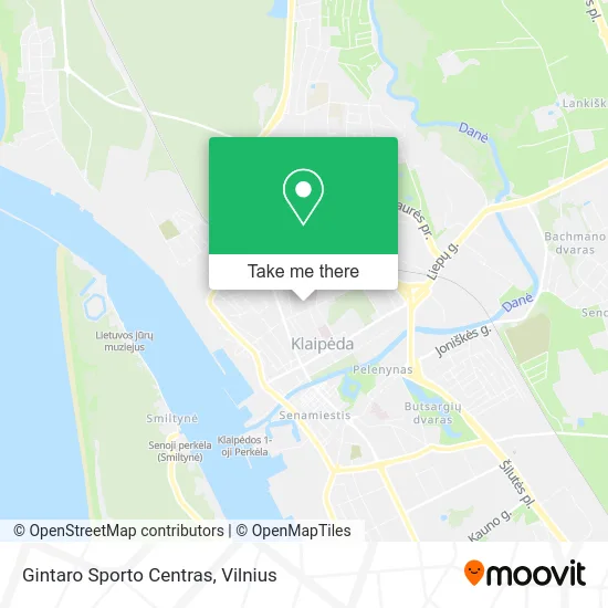 Карта Gintaro Sporto Centras