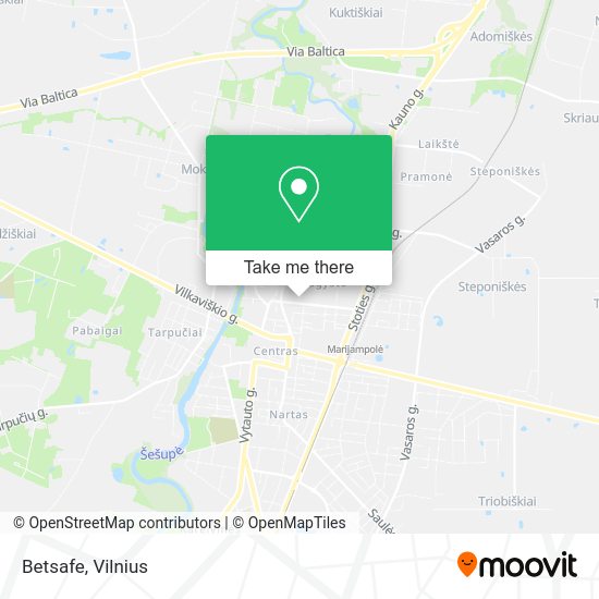 Карта Betsafe