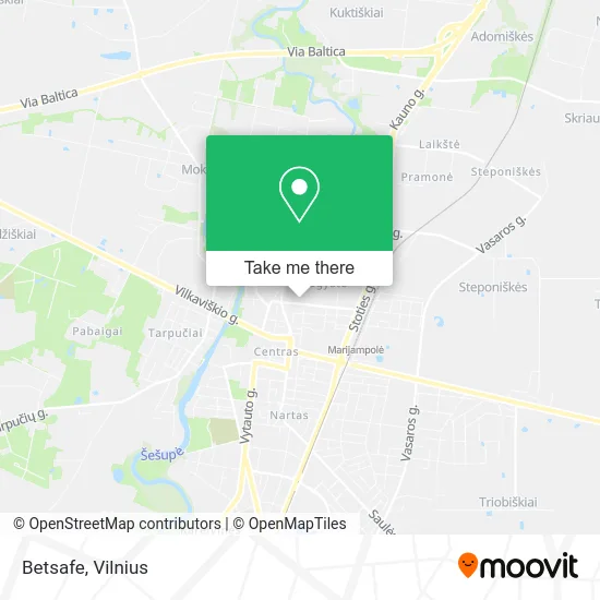Карта Betsafe