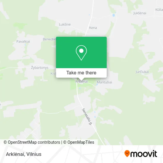 Карта Arklėnai