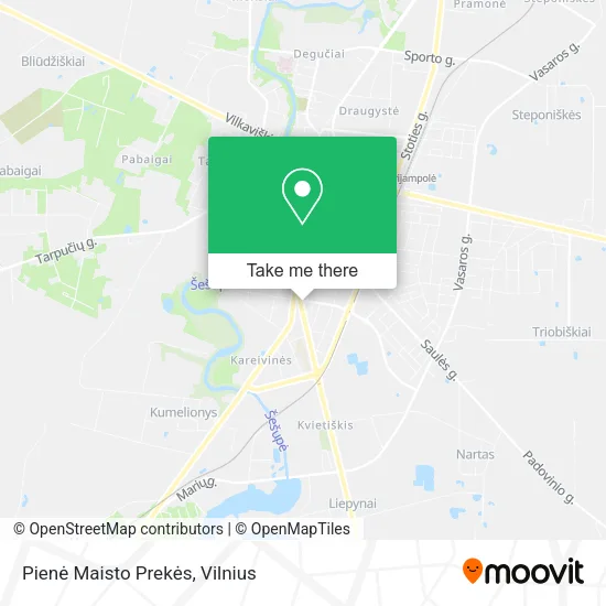 Карта Pienė Maisto Prekės