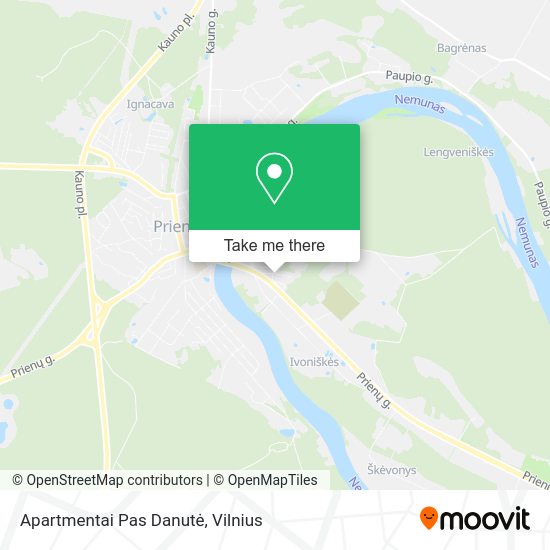 Карта Apartmentai Pas Danutė