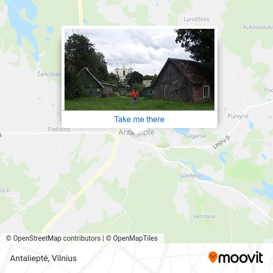Карта Antalieptė