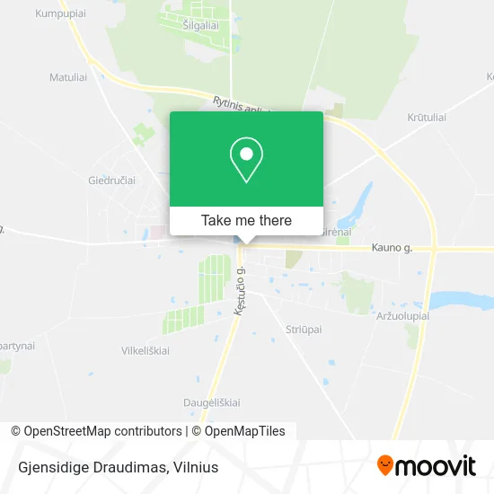 Карта Gjensidige Draudimas