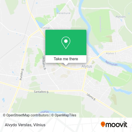 Карта Alvydo Verslas
