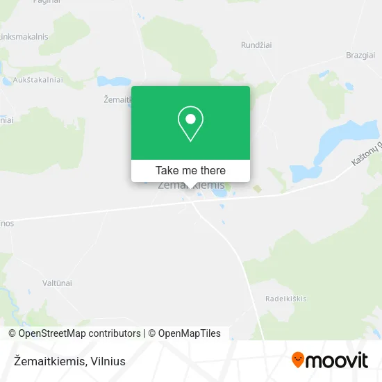 Карта Žemaitkiemis