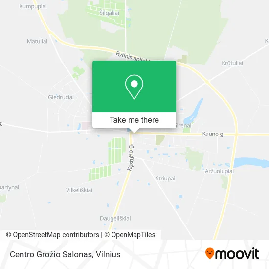 Карта Centro Grožio Salonas