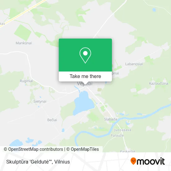 Карта Skulptūra 'Geldutė""