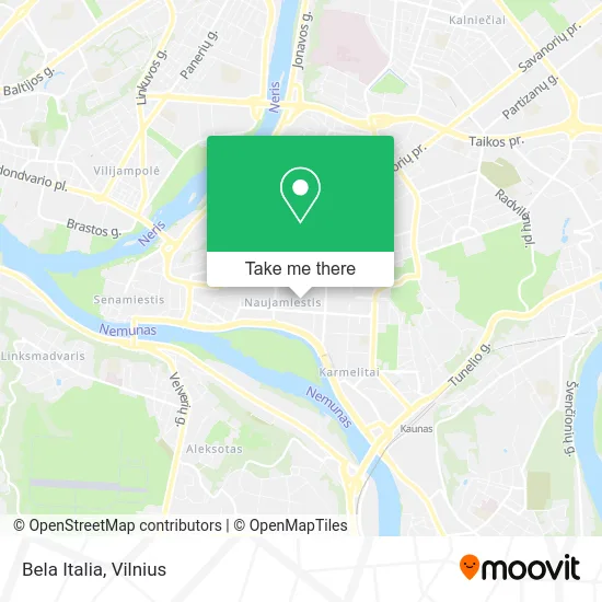 Карта Bela Italia