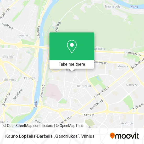Карта Kauno Lopšelis-Darželis „Gandriukas“