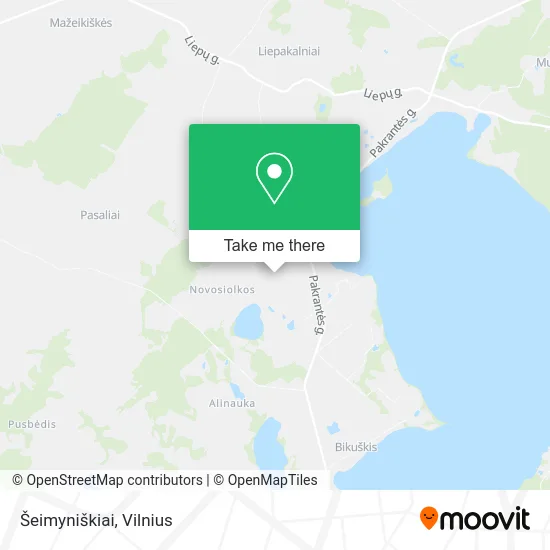 Карта Šeimyniškiai