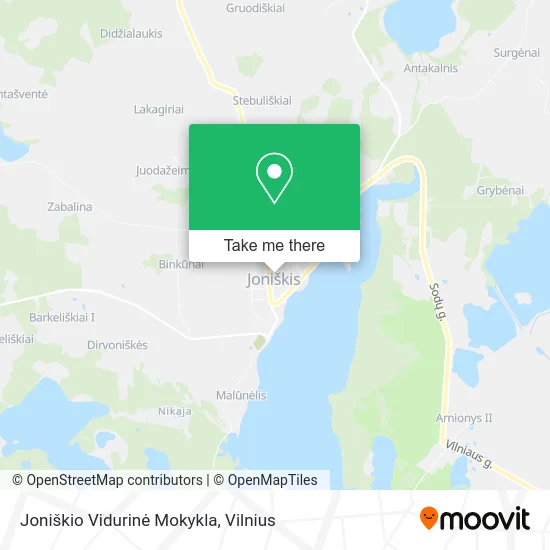 Карта Joniškio Vidurinė Mokykla