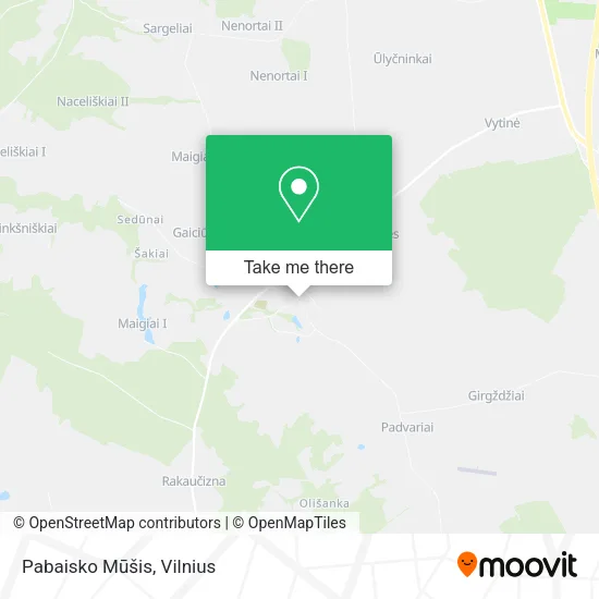 Карта Pabaisko Mūšis