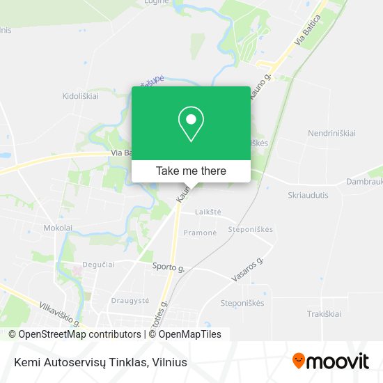 Карта Kemi Autoservisų Tinklas